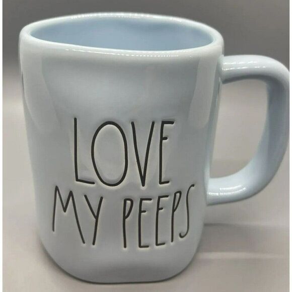 Rae Dunn‎ LOVE MY PEEPS Mug Cup Coffee Artisan Collection By Magenta 20 Ounces - Picture 1 of 6